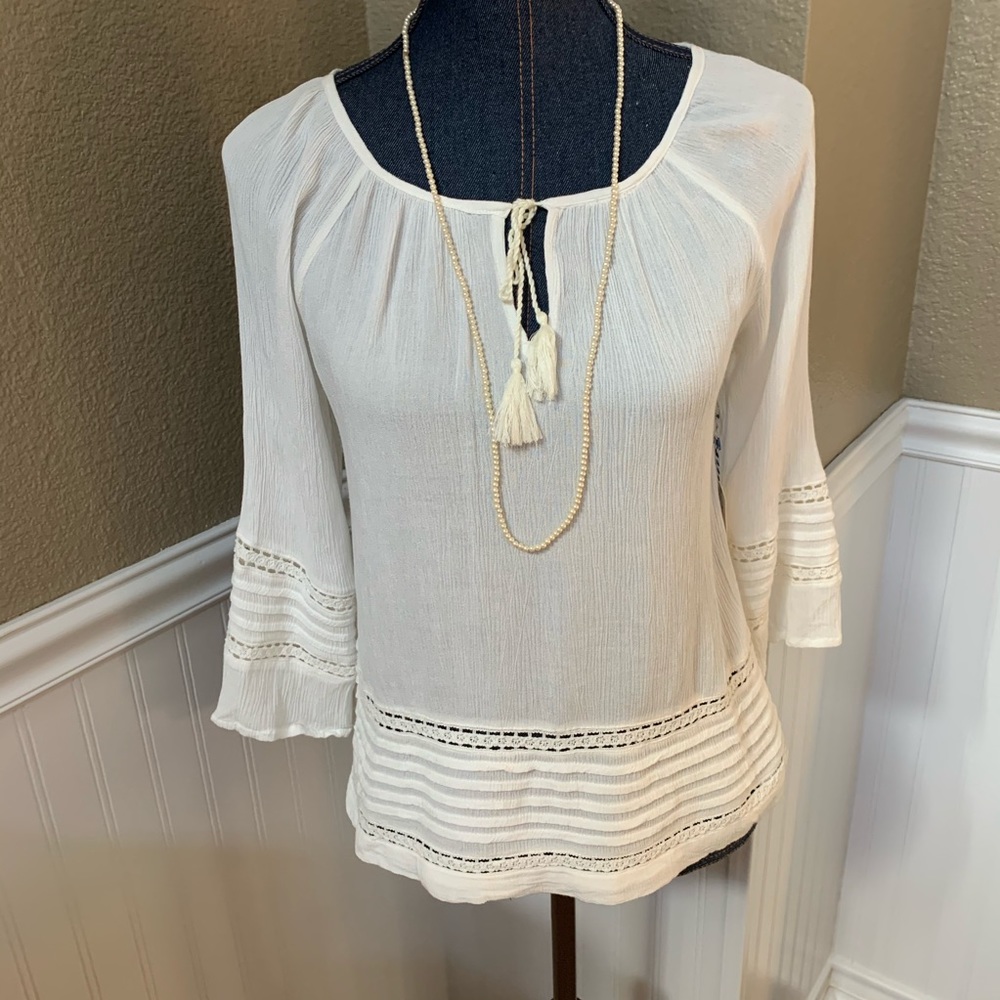Forever 21. Woven Top in cream.